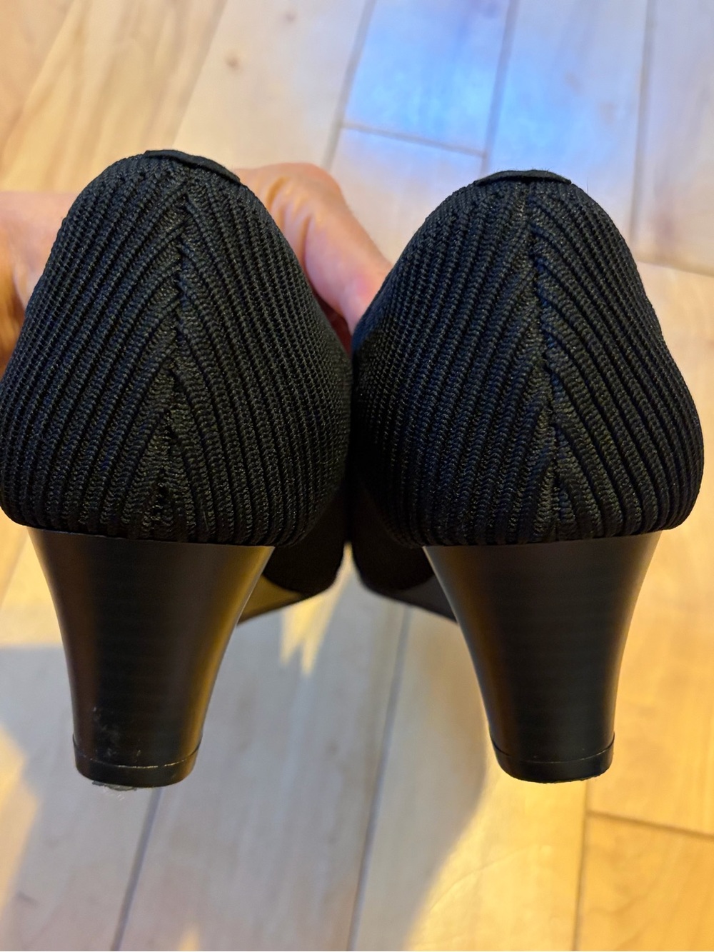 VIVAIA Margot Wedge Pro Black Heels size 38.5 - Picture 6 of 9